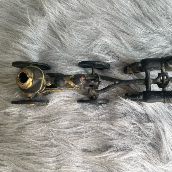 Vintage cast iron horse and driver - Picture 2 of 5